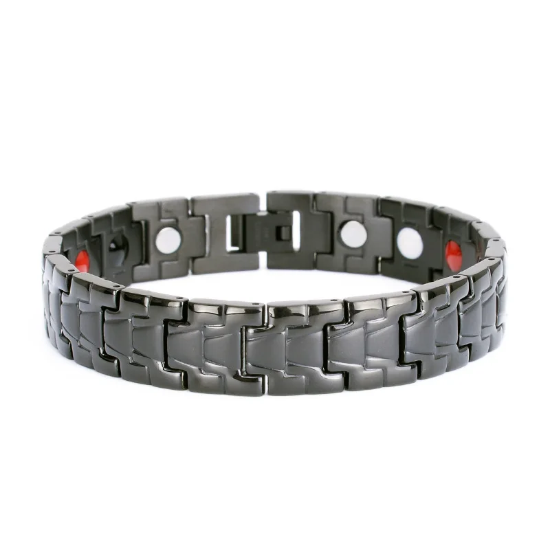 Новый магнитный энергетический браслет для мужчин черный лечения артрита Био
