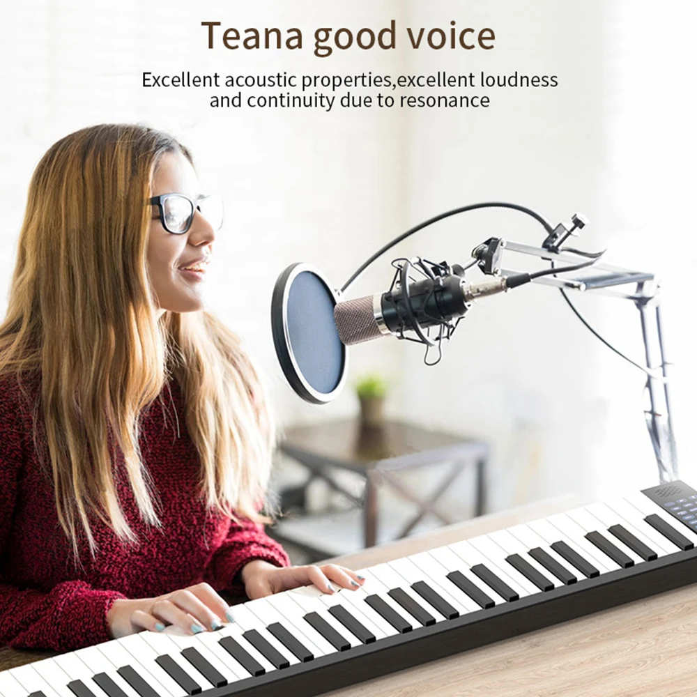 Электрическое пианино с клавиатурой 88 клавиш портативное цифровое ЖК дисплеем
