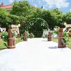 Красивые белые свадебные ковер проход бегун для дома и улицы вечерние церемония по случаю события Свадебные украшения на заказ Длина свадебный ковер