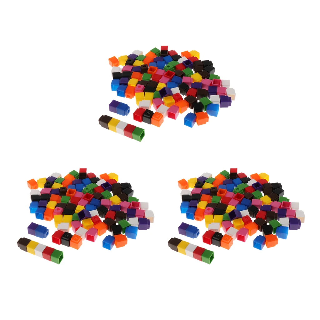 300x подключаемые кубики счетчика блоки с застежкой для обучения 4 цвета|Юный