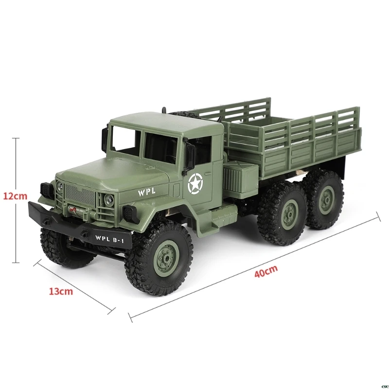 

2018 NEW WPL B16 RC Military Truck Kits 4WD 1/16 Off-road Crawler Car Toy Boys Kids DIY