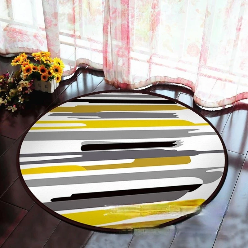 

Personalized Round Carpet, Computer Swivel Chair Cushion, Hanging Basket, Children's Cartoon Crawling Carpet Living Room