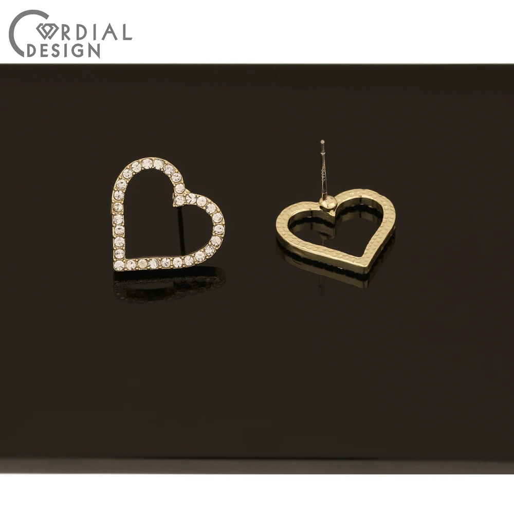 

Cordial Design 100Pcs Jewelry Accessories/Rhinestone Earrings Stud/Geometry Shapes/DIY Making/Jewelry Findings & Components