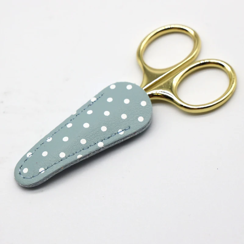 Чехол на щипцы для кутикулы защитный чехол в горошек ногтей инструмент маникюра