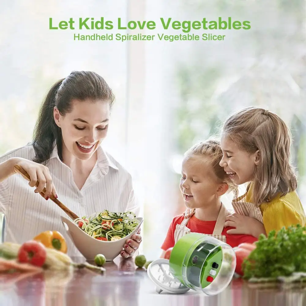 

Handheld Spiralizer Groente Fruit Slicer 4 In 1 Verstelbare Spiraal Rasp Cutter Salade Gereedschap Courgette Noodle Spaghetti