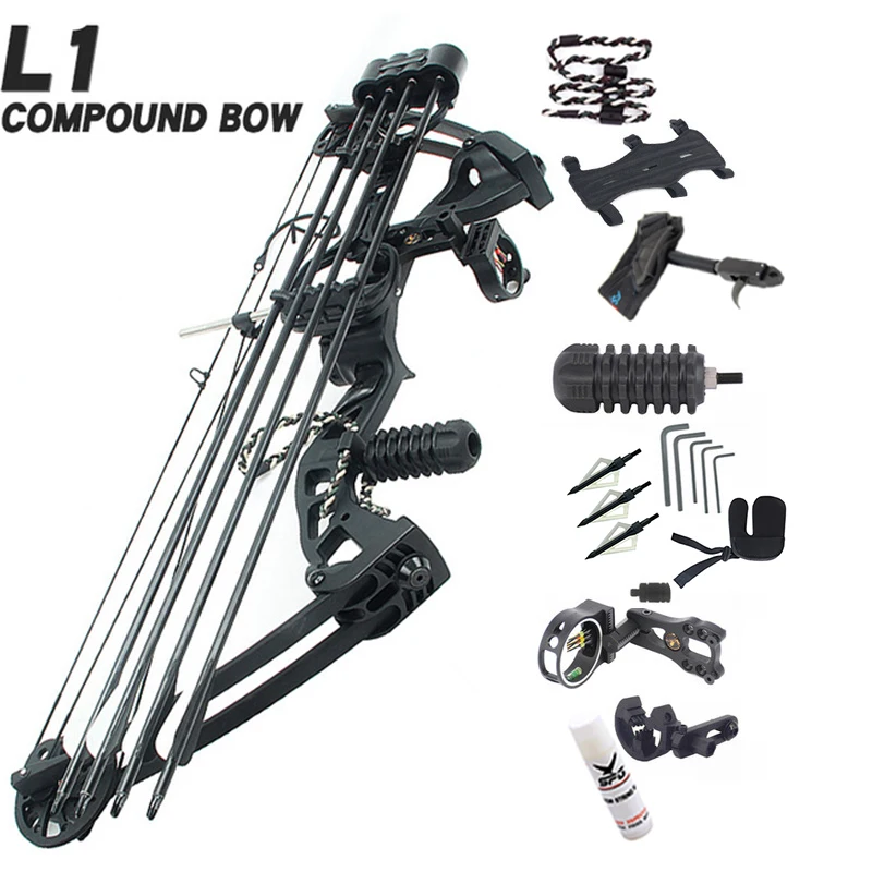 Регулируемый мощный лук для охоты спорта на открытом воздухе стрельбы из лука