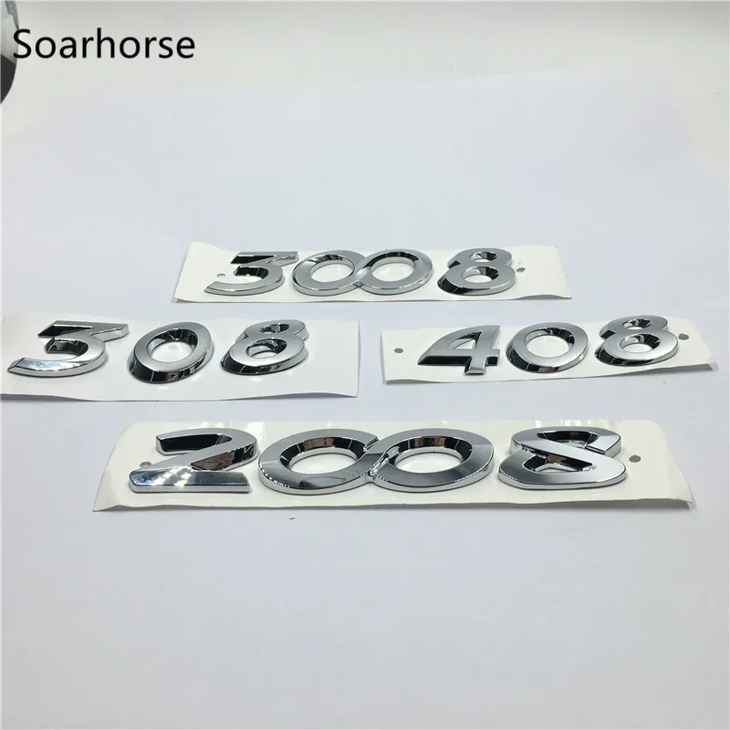 Soarhorse для Peugeot 206 207 301 306 307 308 406 408 508 2008 3008 эмблема хвостовая часть задний багажник