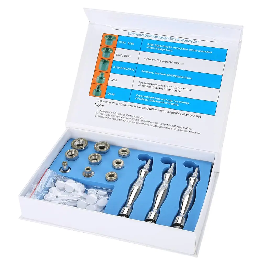 

7 In 1 Micro-Carved Diamond Microdermabrasion Ultrasonic Blackhead Anti-Aging High-Frequency Electric Therapy Beauty Instruments