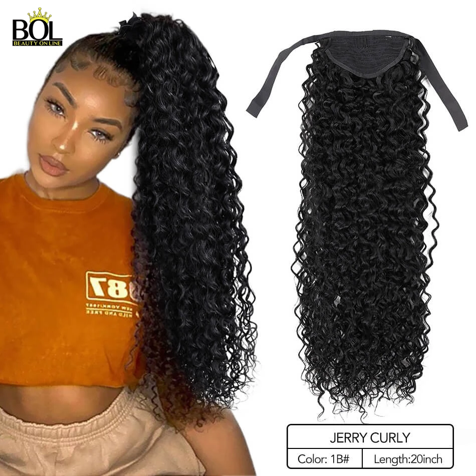 

Удлинитель для волос конский синтетический с кудрявыми волосами, 20 дюймов