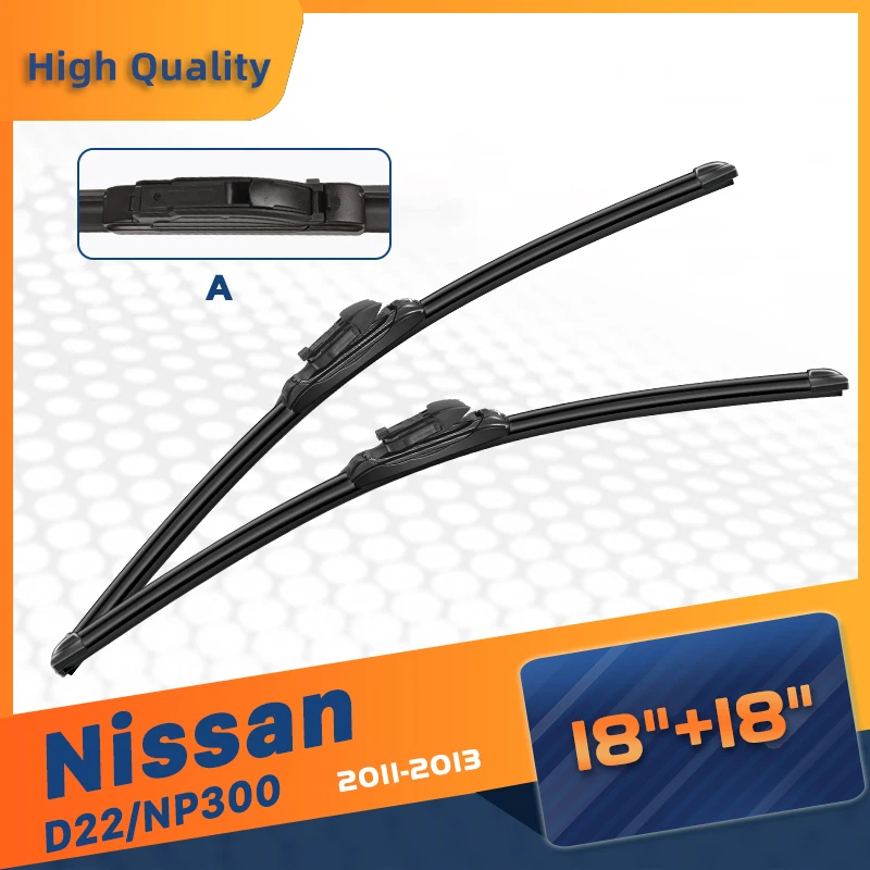 

Щетка стеклоочистителя CELANOVA для Nissan D22/NP300 2011-2013 18 + 18 дюймов, бескаркасные резиновые стеклоочистители