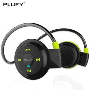 Беспроводная Bluetooth-гарнитура PLUFY, TF-карта памяти, радио, MP3-плеер, наушники для бега, спортивные водонепроницаемые наушники с микрофоном