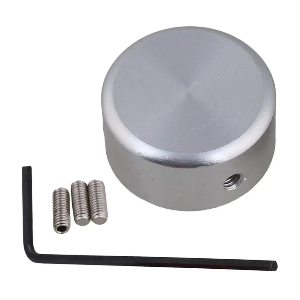 Педаль кнопки эффекты гитара крышка с винтом из алюминиевого сплава серебро |