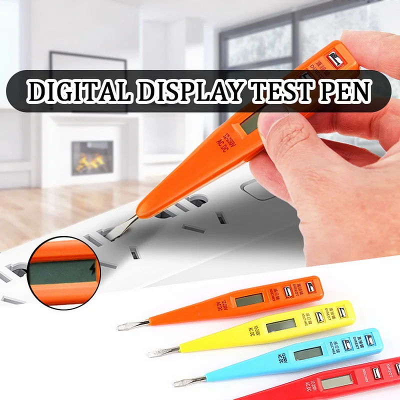 Ручка детектор напряжения датчик ЖК дисплей электрический индикатор цифровой