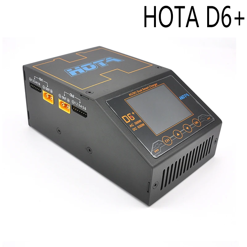 HOTA D6 + AC 300 Вт DC 2X325W 2X15A Двухканальное умное зарядное устройство Dis Charger|Детали и