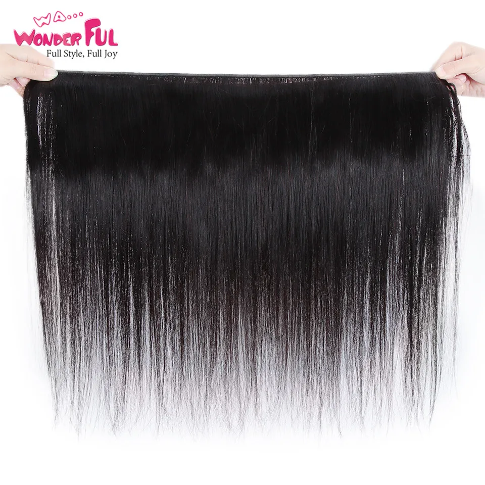 WA... чудесные прямые человеческие волосы 8 &quot-28&quot бразильские не Реми натуральный
