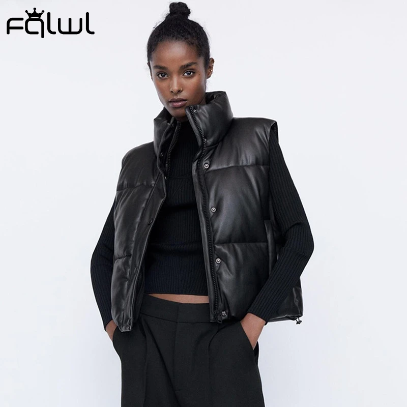 FQLWL зимняя водолазка пузырьковое пуховое пальто и куртки для женщин 2020 черный