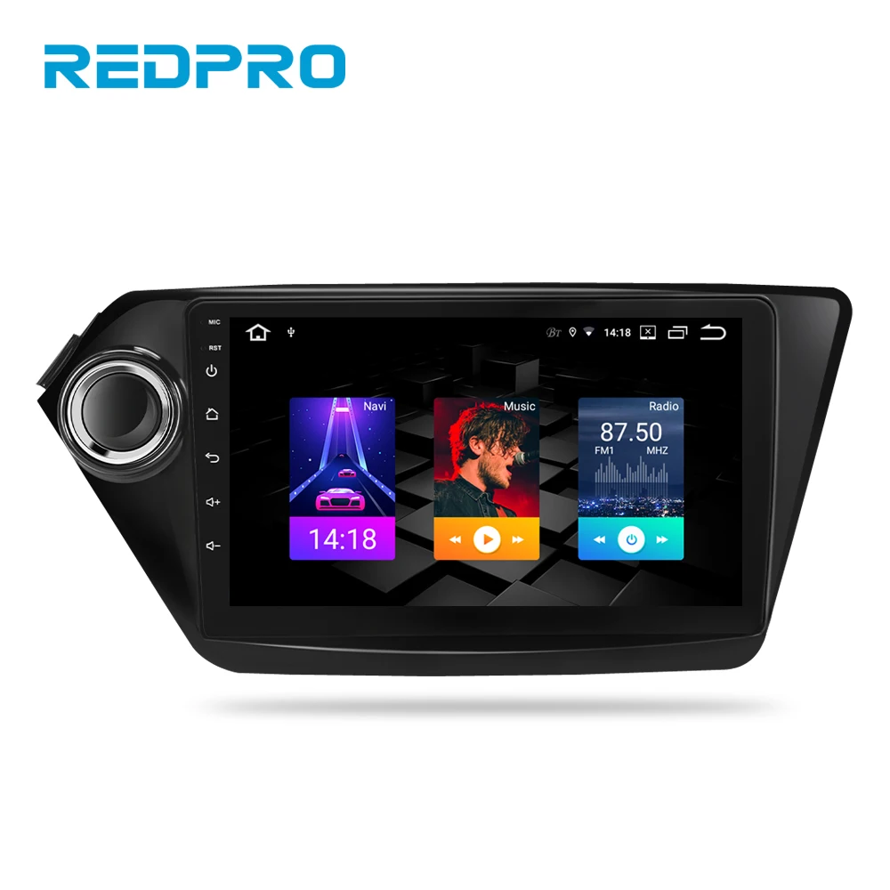 Автомобильный DVD плеер Android 9 0 GPS ГЛОНАСС навигация мультимедиа для Kia Rio K2 2010 2015