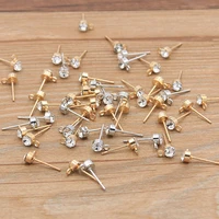 50pcs 615mm 2 color diy earring findings with brick earrings clasps jewelry making accessories iron hook earwire jewelry