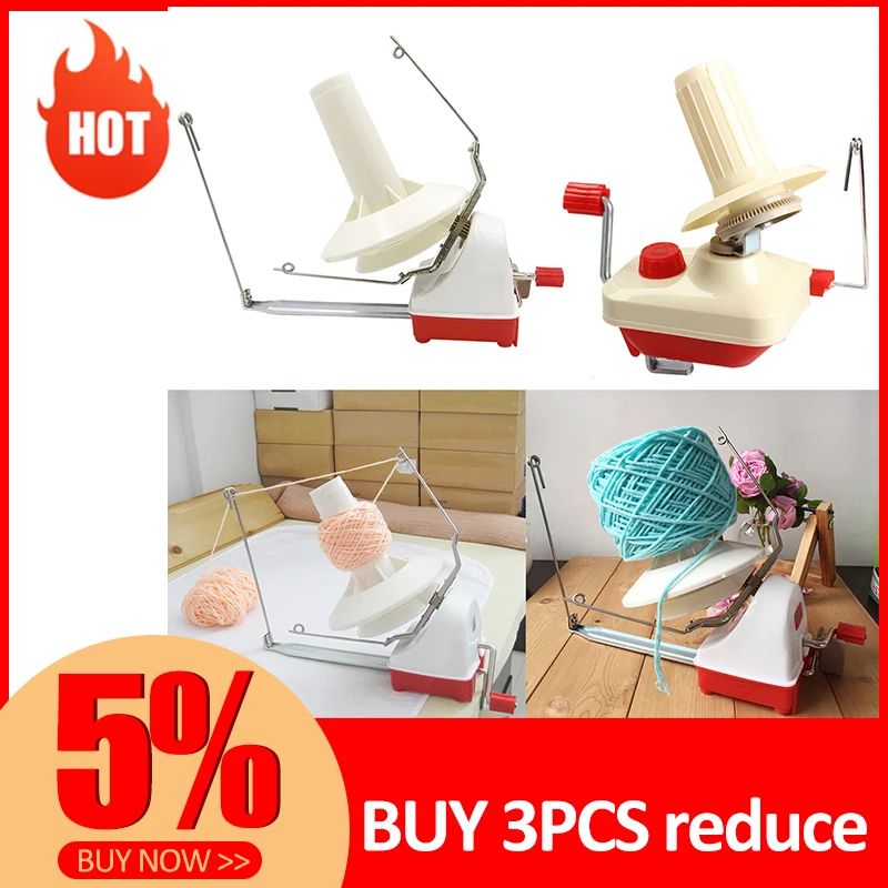 Ручная намотка для шерсти держатель ниток Шариковая пряжи волоконная машина