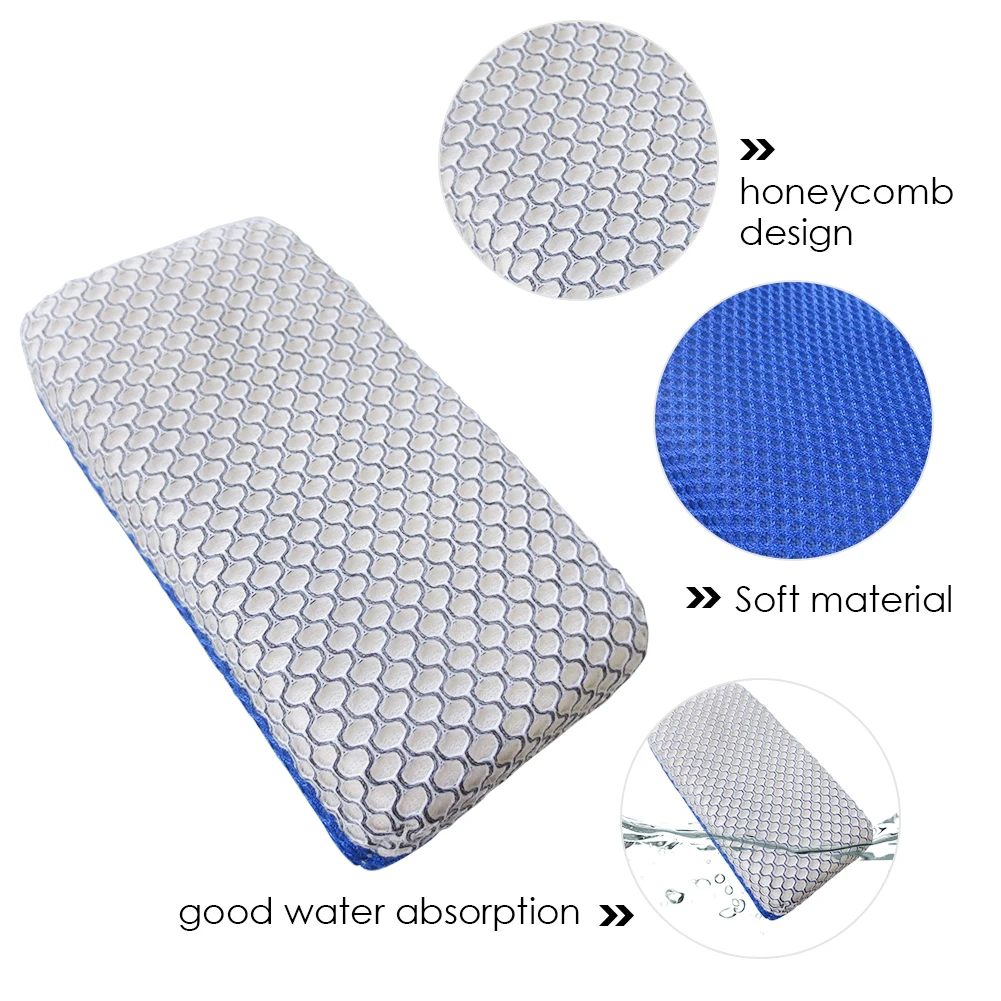 Большой размер автомобиля мягкая моющаяся губка Чистящая Подушка Толстая