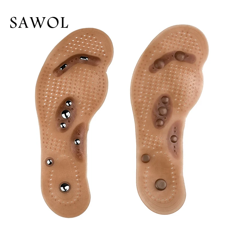 Magnetic Therapy Insoles Magnet Massage Shoes Insert Pad For Women Men Casual Flats Unisex Plus Big Sizes Sawol | Обувь
