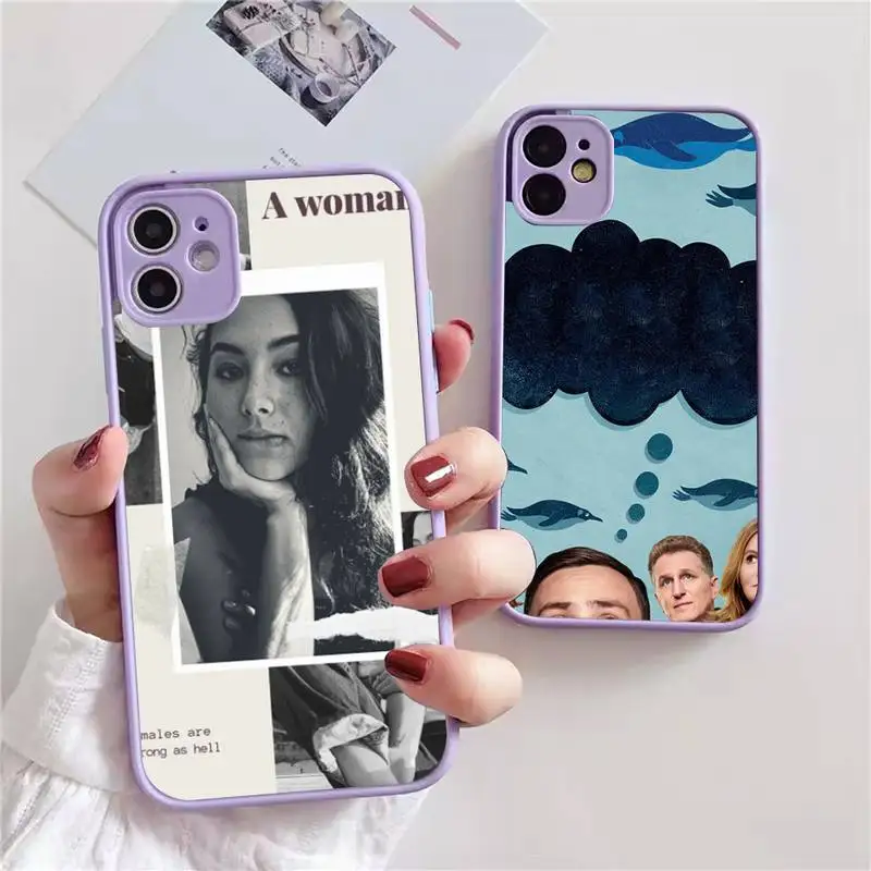 

Atypical Phone Case For iphone 13 12 11 xr xs x 7 8 pro max light purple Soft TPU Silicone Clear Case Cover