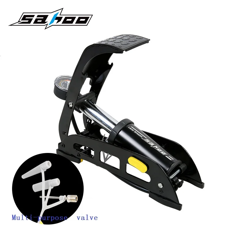 

Bike Tire Pump Multipurpose Electric Bicycle Motorcycle Car Foot Pump High Pressure Pump Practical Inflatable Tool SAHOO