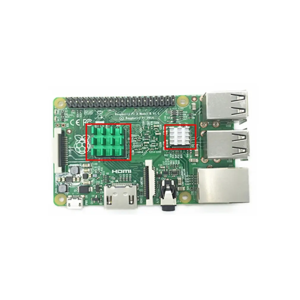 Raspberry Pi 3 2B 3B B + с радиатором из чистой меди и алюминия шт. в комплекте