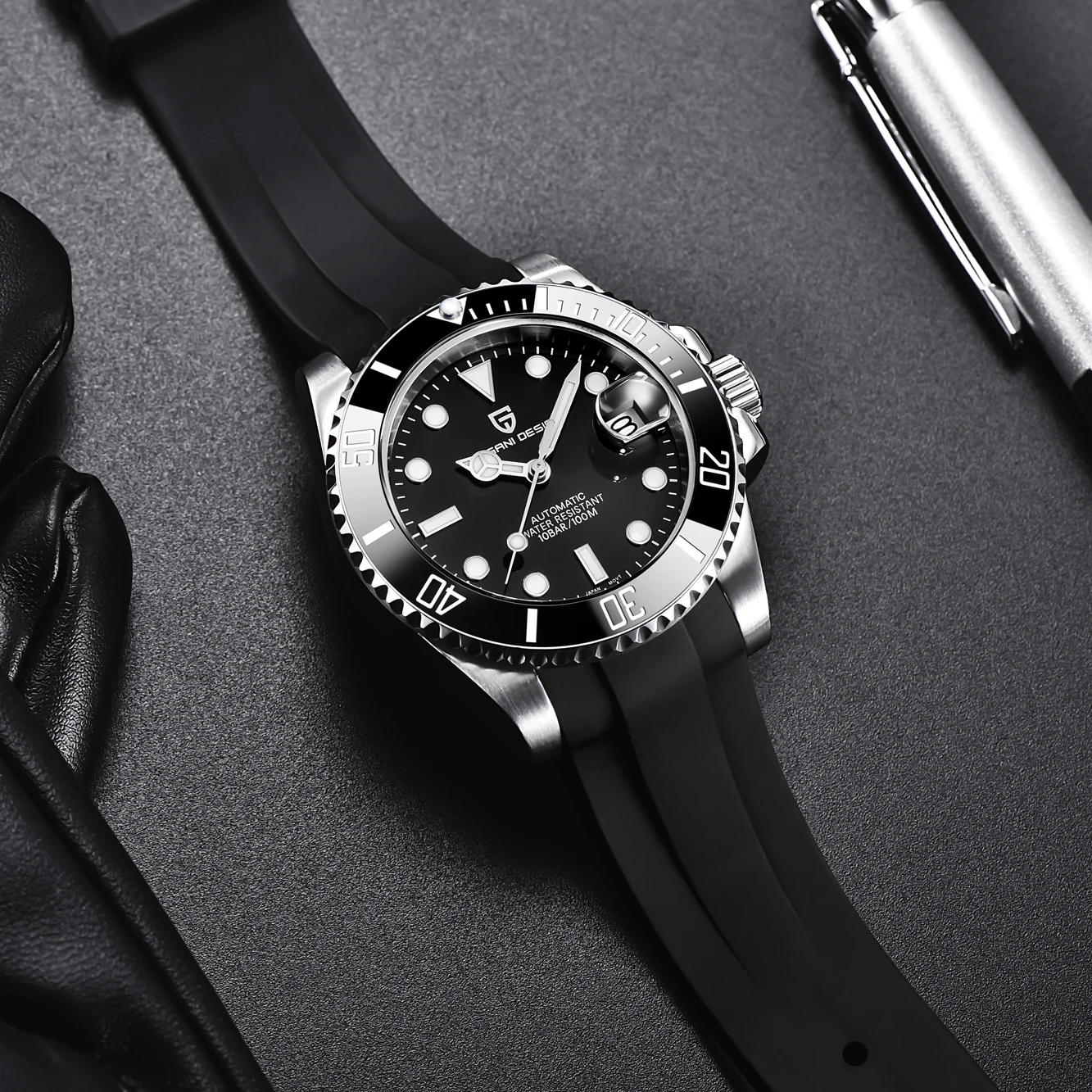 PAGANI DESIGN New Men's Watch Japan NH35 Automatic Mechanical Watch Sapphire Waterproof Explorer Automatic Date Clock Watches