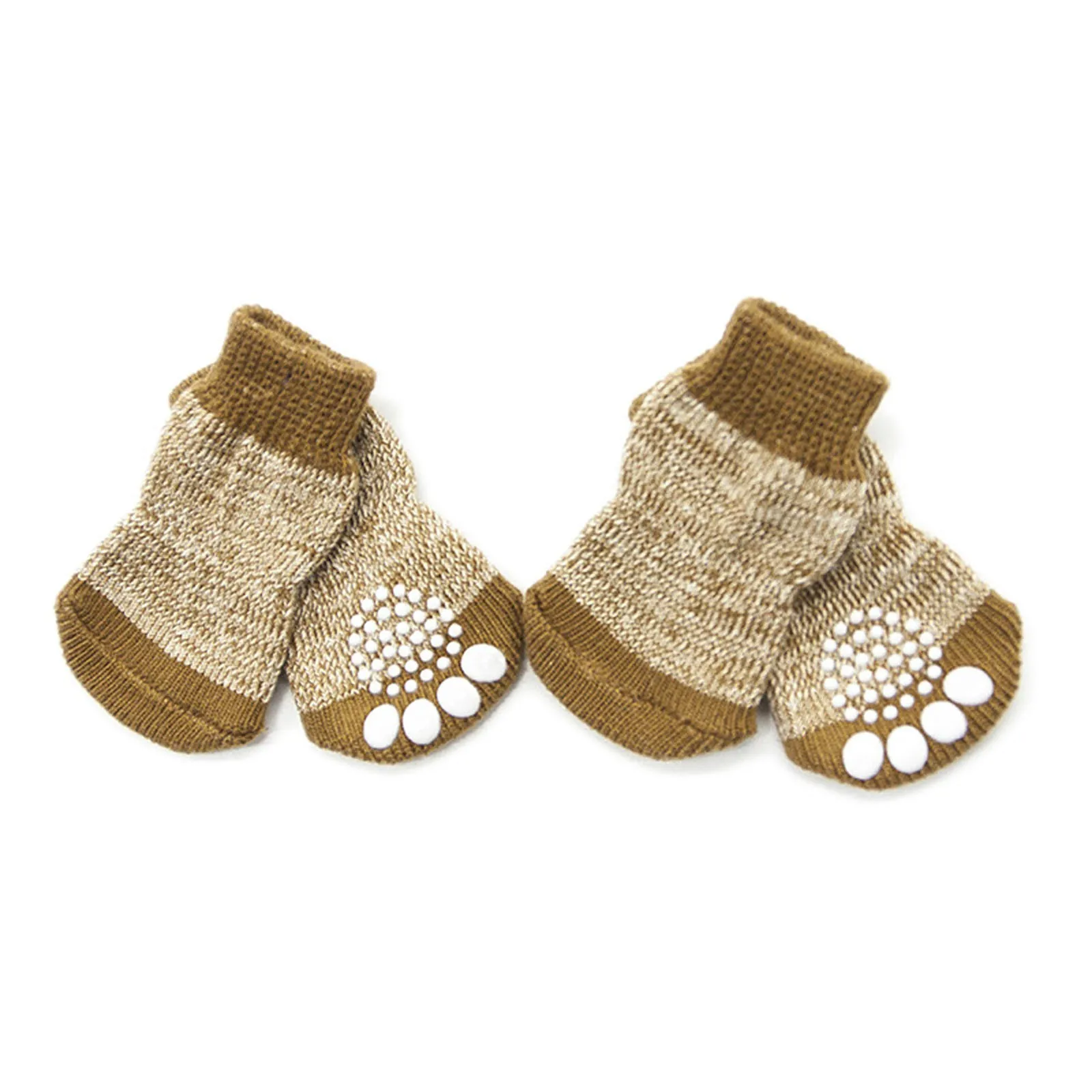 

4 шт./компл., вязаные носки на шнурках для маленьких собак