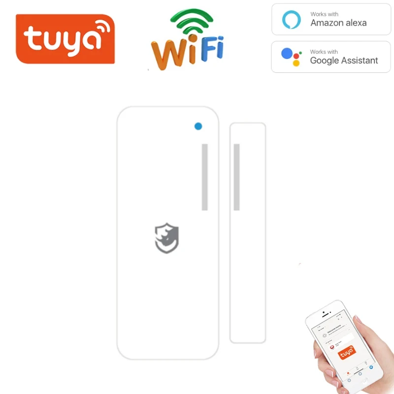 

Умные детекторы открытия/закрытия дверей, приложение Smart Life, Wi-Fi датчик окон, работает с Alexa,Google Home