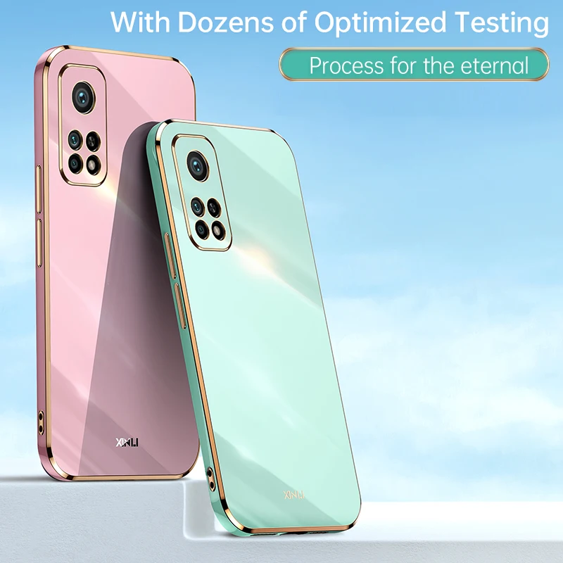 For Xiaomi Mi 10T 11T 12T Case Fashion Plating Glossy Soft Silicone Back Cover Phone Case For Xiomi Xiaomi Mi 10T Pro 5G