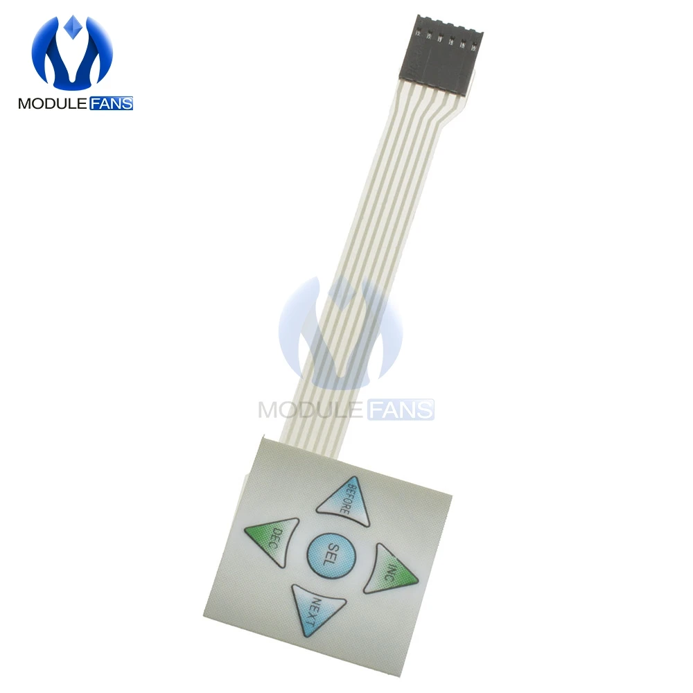 1 шт. 1x5 матричный блок 5 клавиш мембранная переключатель клавиатура 1*5 панель