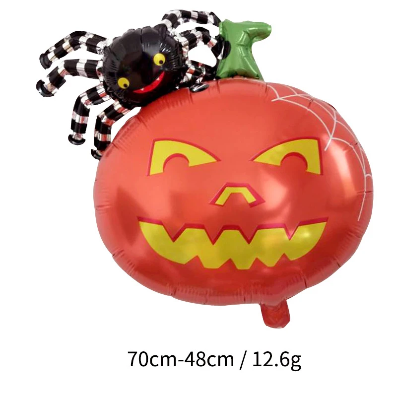 Шары на Хэллоуин летучая мышь тыква ведьма кот алюминиевая паук призрак дерево