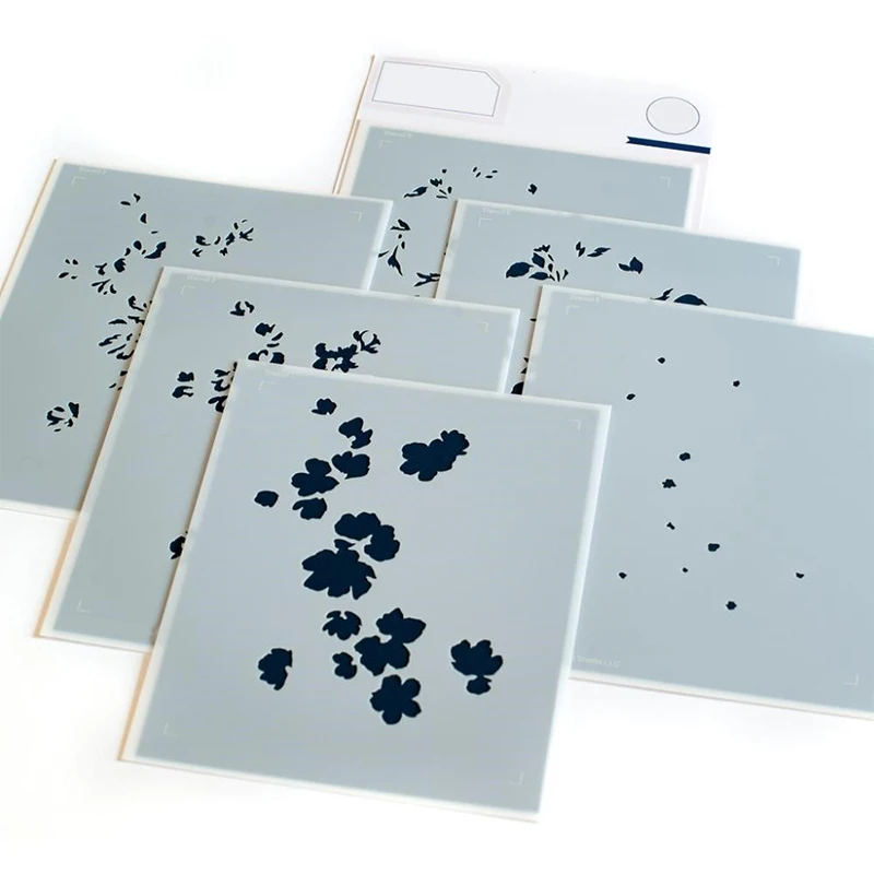 Новинка 2021 прозрачные штампы в виде цветущей ветки металлические и набор