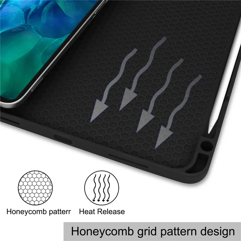 

Coque for iPad Pro 2020 Case 11inch Cowboy Textured Stand Cover Case With Pencil Slot Holder for New iPad Pro 11 2020 Case Funda