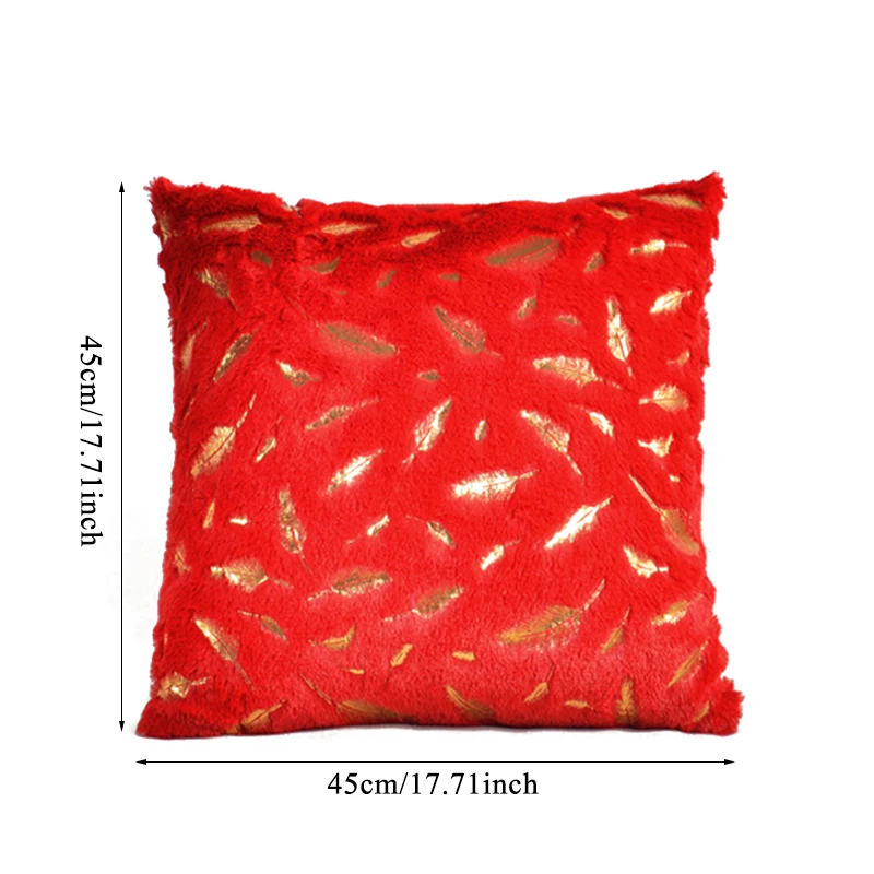 

Fashion Durable Simple Cover Decorative Case Home Textile Products Solid Color Super Soft Short Plush Sofa Cushion Pillowcase