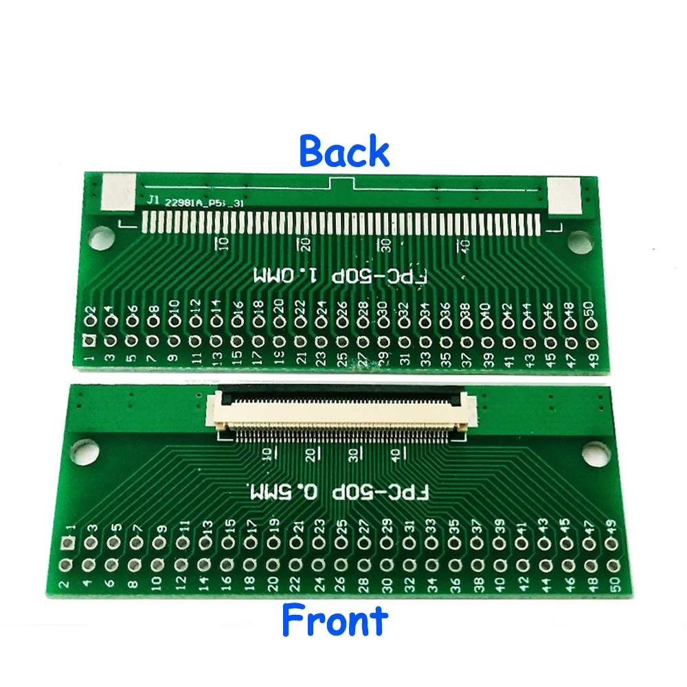 50 pin 0 5 мм FPC/FFC PCB разъем адаптера платы 50P плоский кабель односторонняя розетка для