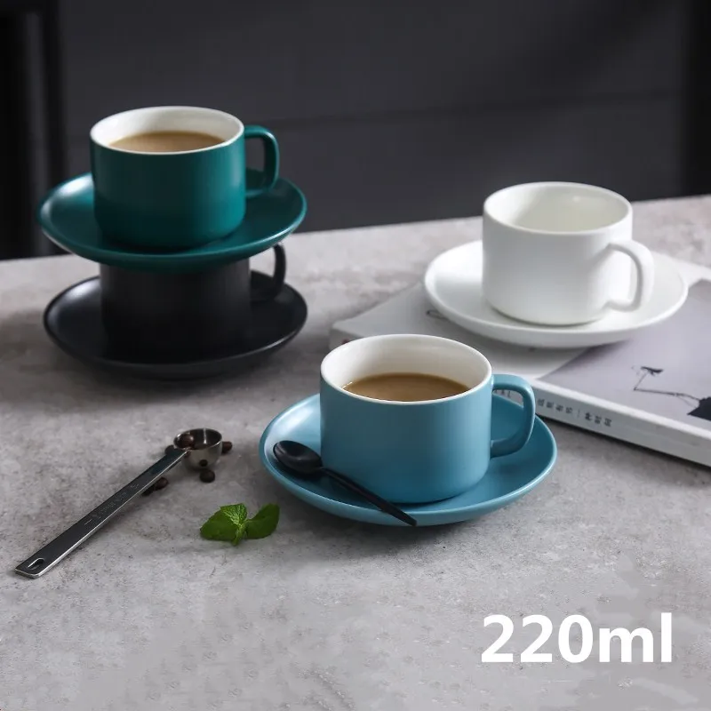 Кофейная чашка Uniho блюдца керамическая ручка для чая эспрессо термоизоляционные