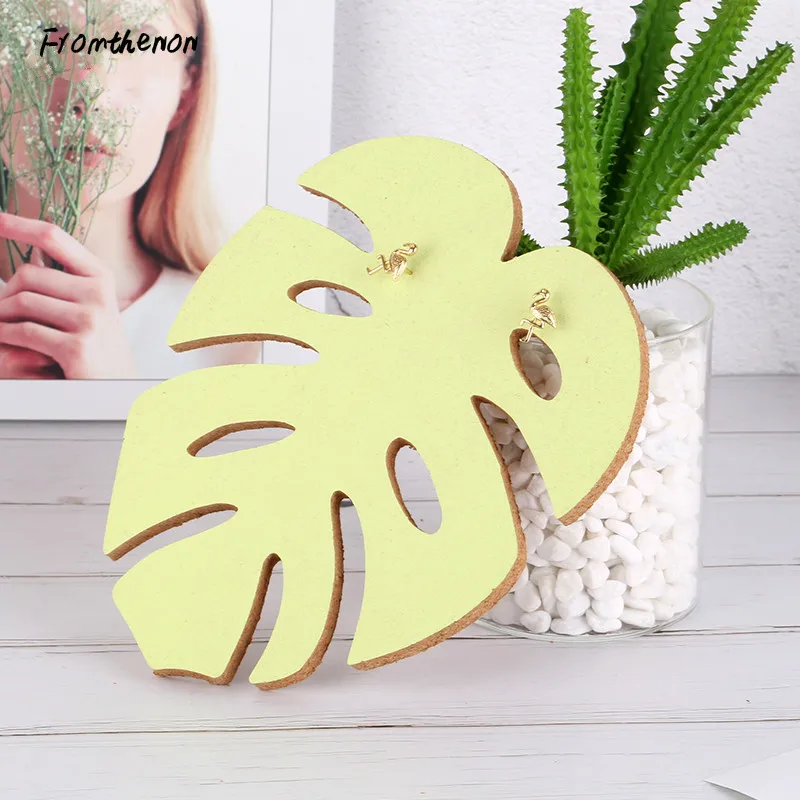 Растения серии форма листа нажимная пробковая доска доски для сообщений пальцы