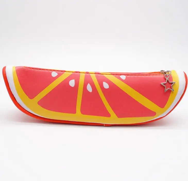 Милый чехол для карандашей в виде фруктов новинка кожаная сумка милый пенал