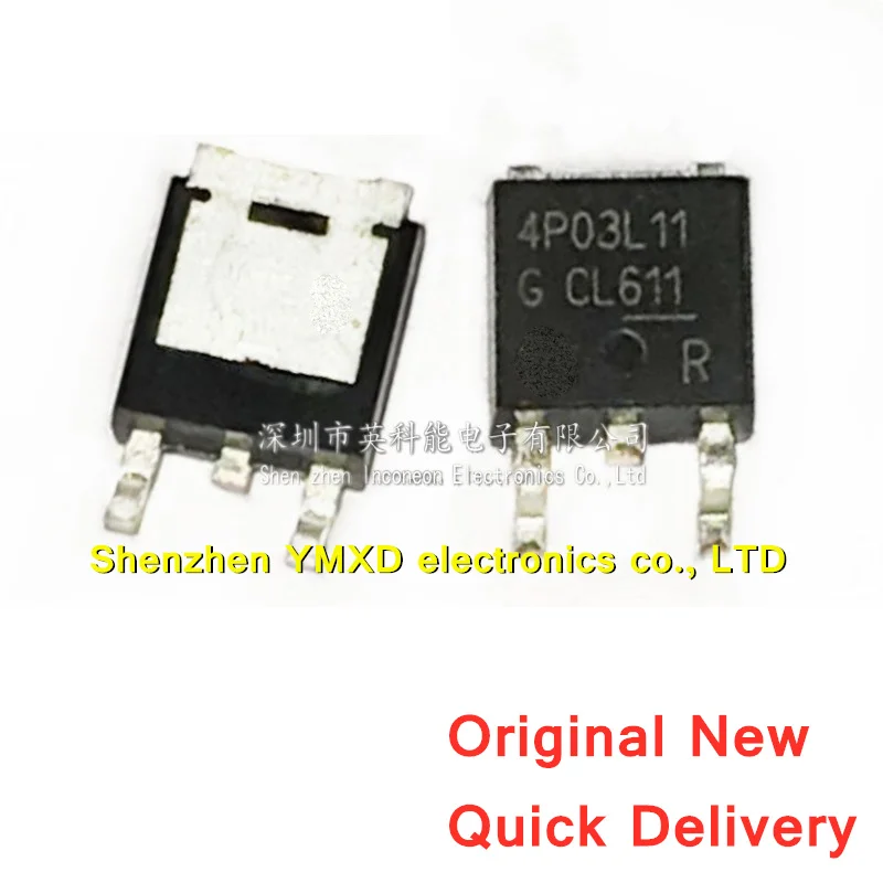 

10 шт./лот, новый полевой транзистор IPD50P03P4L-11 4P03L11 TO-252 P channel-40v-50a MOS