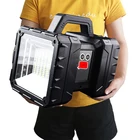 XHP100 супер яркий светодиодный Водонепроницаемый Usb Перезаряжаемые двойной головкой поиск светильник ручной вспышки светильник работы Точечный светильник Floodling светильник