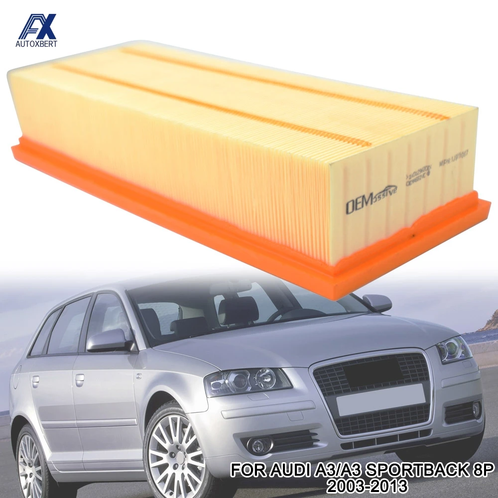Автомобильный воздушный фильтр 1K0129620D для Audi A3 Sportback Convertible 8P 2003 2004 2005 2006 2007 2008 2009 2010