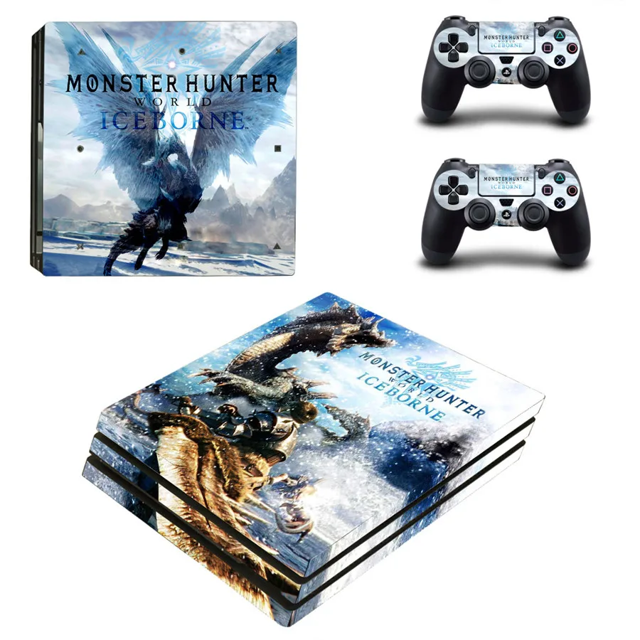 Стильная наклейка для консоли и контроллеров Monster Hunter Виниловая PS4 Pro PlayStation 4