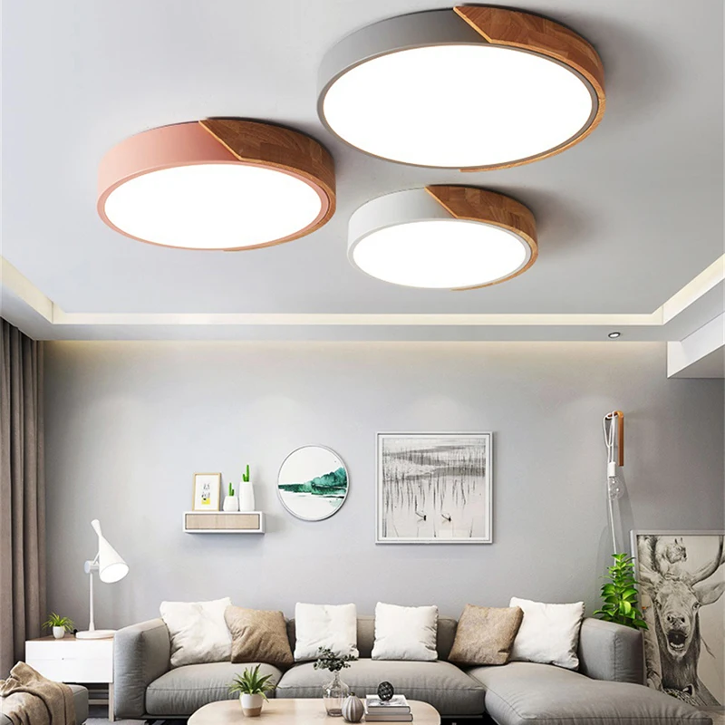 

Round Multicolor LED Ceiling Light Modern Lamp Living Room Lighting Fixture Bedroom Kitchen Surface Mount Flush Panel lamp