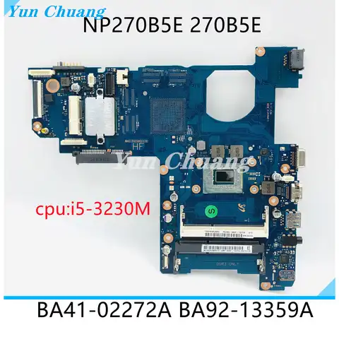 BA92-13359A BA92-13359B для Samsung NP270B5E 270B5E, материнская плата ноутбука с BA41-02272A CPU DDR3 100%, работает