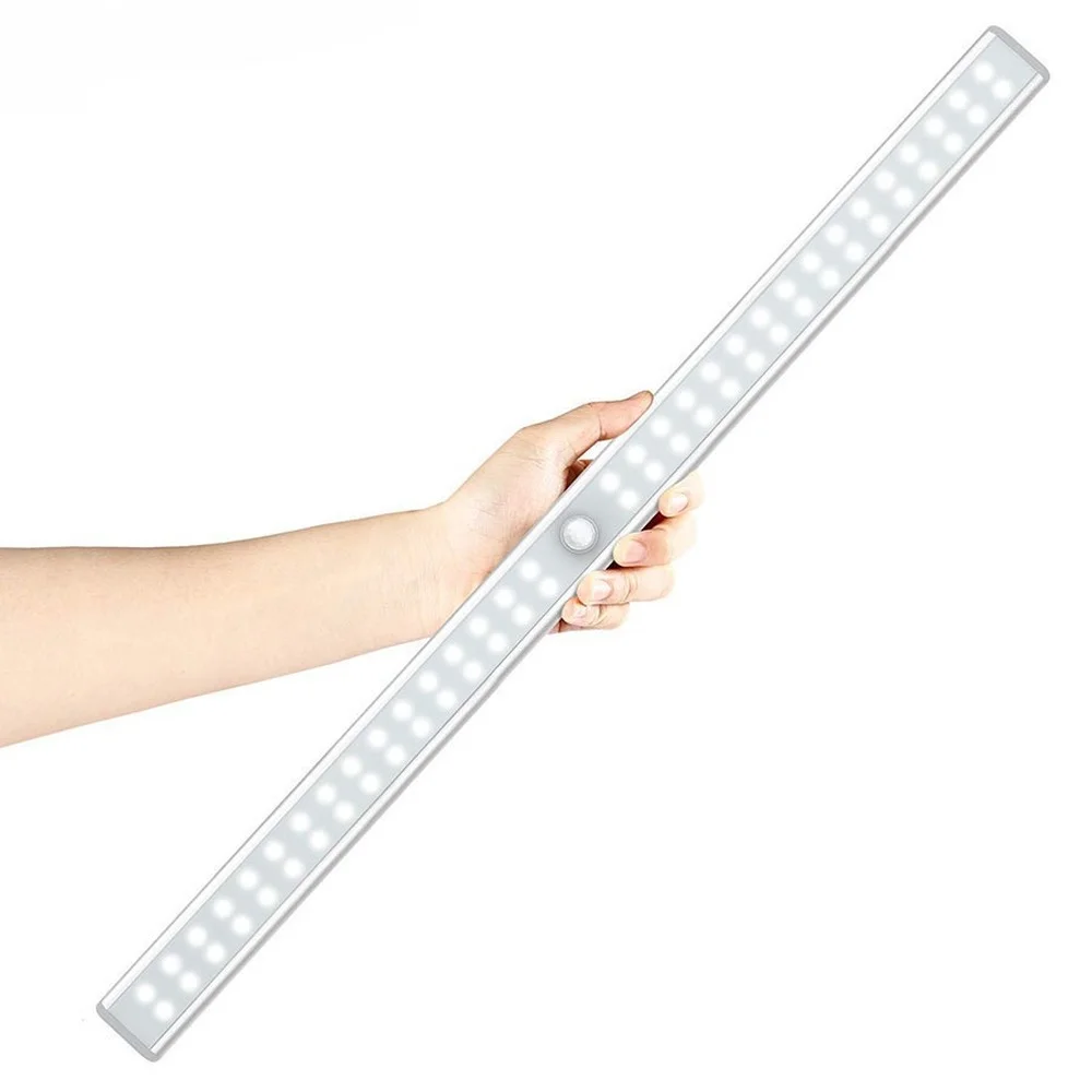 

20/36/64LEDs USB Rechargeable LED Under Cabinet Light PIR Motion Sensor Cabinet Closet Night Light for Wardrobe Cupboard Kitchen