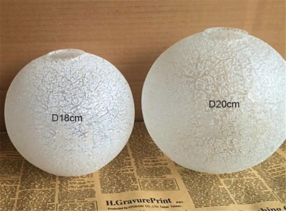 Осветительный прибор абажур с эффектом белой трещины двойная крышка Круглый