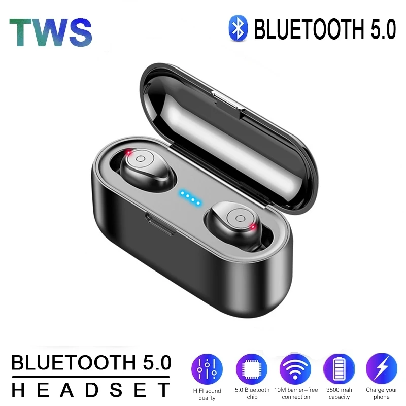 TWS наушники IPX6 Беспроводные с поддержкой Bluetooth 2000 5 0 мА · ч|Наушники и гарнитуры| |